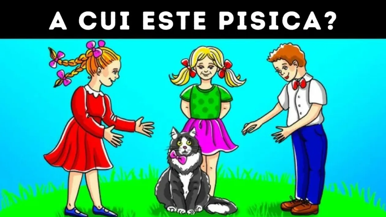 Test de inteligență | Cine este stăpânul pisicii din imagine? Ai fix 10 secunde să ghicești