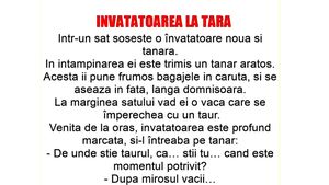 BANC | Într-un sat sosește o învățătoare nouă și tânără