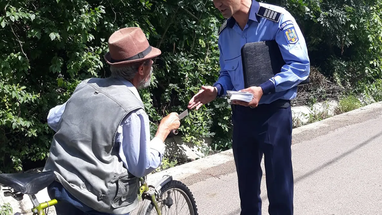 Caz uluitor cu Poliția Vaslui! Câți lei a primit amendă un biciclist pentru că băuse... două beri!