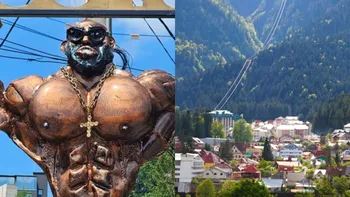 Statuia din Bușteni care a revoltat românii! Turiștii au numit-o „Satana” și au întrebat dacă Dorian Popa sau Alex Velea au fost muze