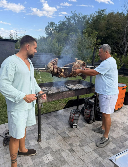 Teo și tatăl său/foto: social media