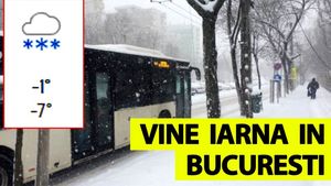 Meteorologii Accuweather anunță ninsori și temperaturi de -7 grade Celsius în București. Pe ce dată exactă vine iarna cu adevărat