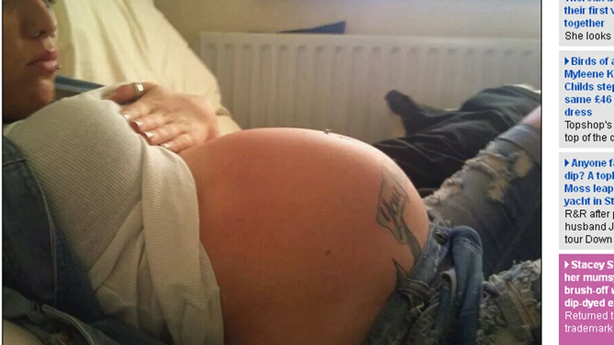 Uite cum arata o femeie cu adevarat balonata! Toata lumea ma intreaba cand nasc