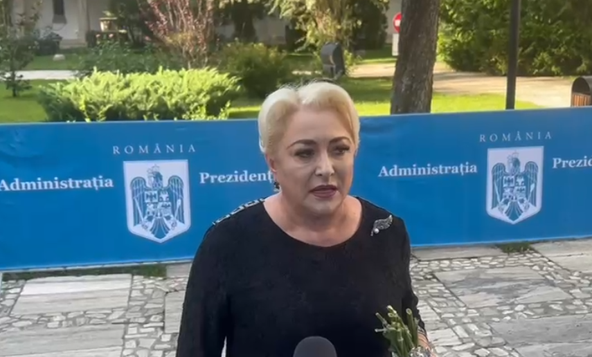 Cum a apărut Viorica Dăncilă la priveghiul lui Ion Iliescu? Toate privirile s-au întors către ea