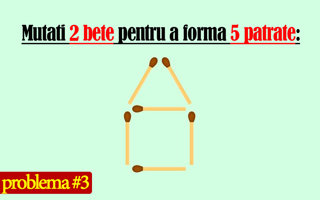 Test IQ cu 10 probleme cu chibrituri | Prima: Adăugați 1 băț pentru a corecta egalitatea 5-3+6=9