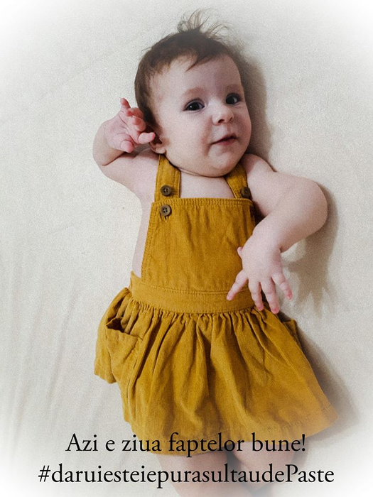 Alexandra, o fetiță de 7 luni, se luptă cu o boală rară și are nevoie urgent de un vaccin ca să trăiască! Uite cum poți să fii salvatorul ei