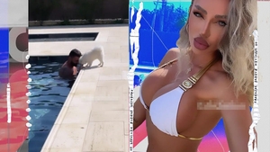 Bianca Drăgușanu se distrează la piscină cu un bărbat misterios!