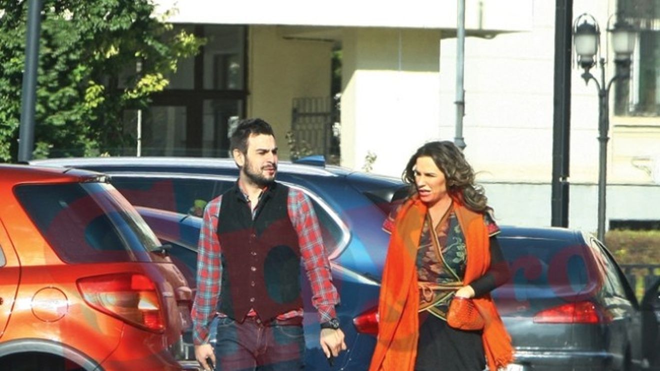 Se antreneaza pentru meseria de tatic...cu baietii, in oras! Momentan, iubitul Annei Lesko se obisnuieste cu noptile albe!