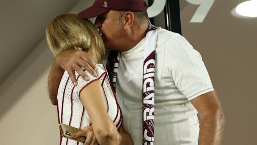 Imagini de senzație cu soția lui Dan Șucu! Diana s-a îndrăgostit iremediabil de Rapid: “Mă rog de el să mă ia la fiecare meci”