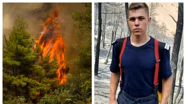 Gestul făcut de cel mai tânăr pompier voluntar aflat în Grecia. A renunțat la concediu și s-a dus să ajute oameni: „Rămân cât va fi nevoie de mine”