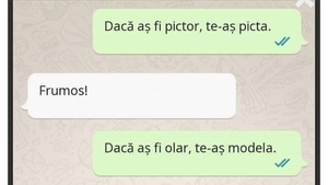 Bancul de weekend | "Dacă aș fi pictor, te-aș picta"