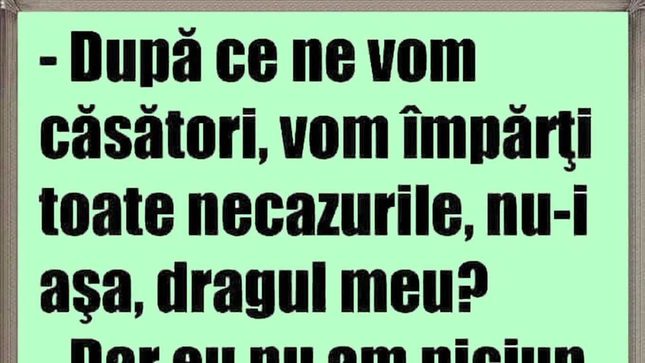 Bancul de vineri | Împărțirea necazurilor