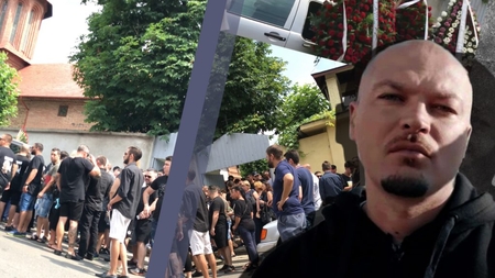 Imaginile durerii. Puya, dărâmat la înmormântarea ”fratelui” său!