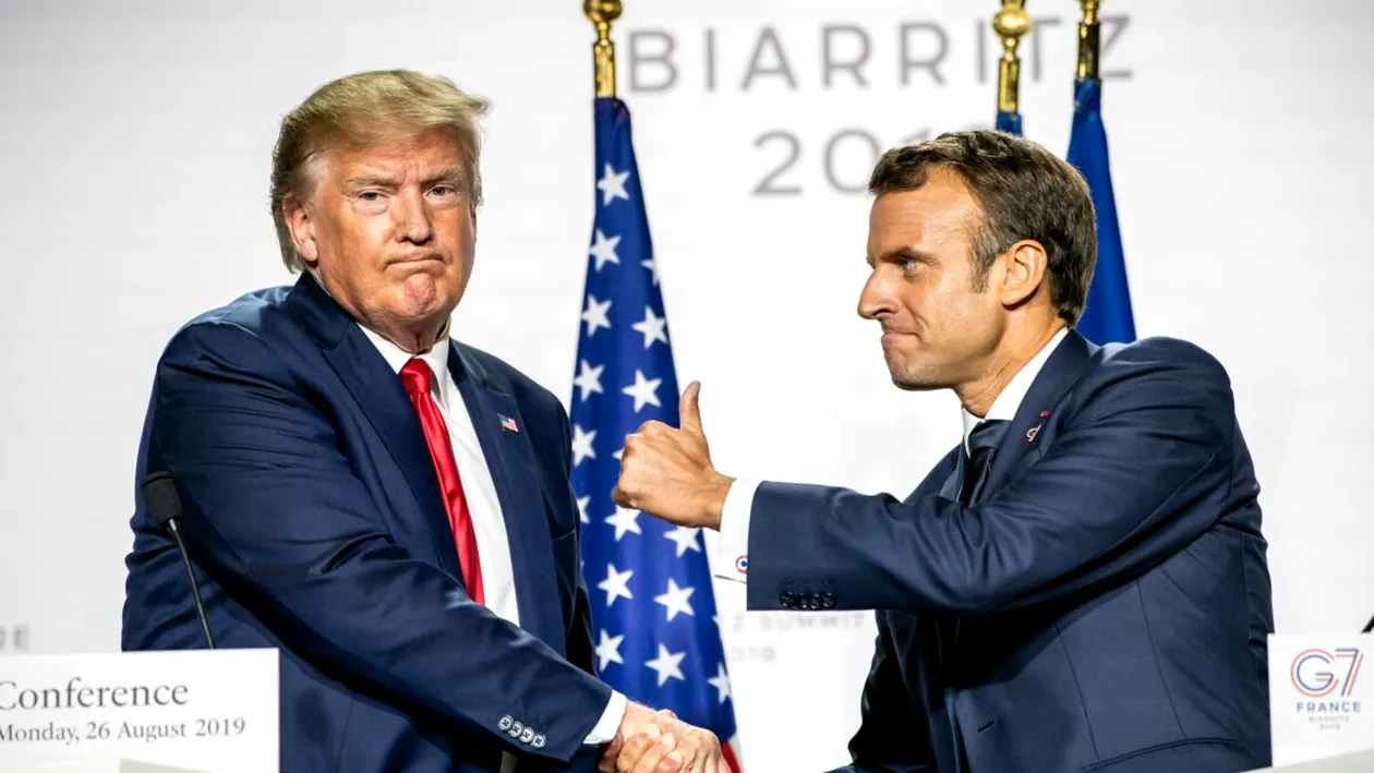 Donald Trump vs. Emmanuel Macron! Duelul „strângerii de mână” care a devenit viral pe TikTok!