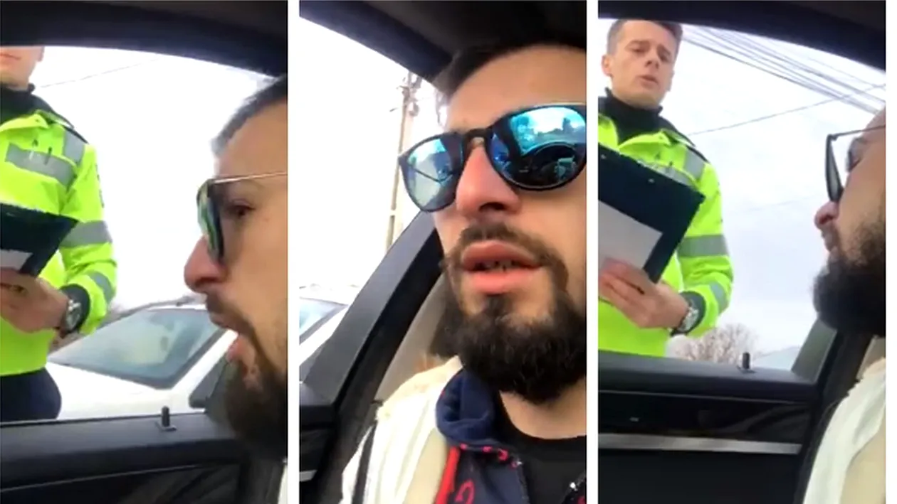 Șoferul unui BMW a vrut să-i denigreze pe polițiștii care l-au tras pe dreapta și s-a filmat. În realitate, s-a făcut de râs grav