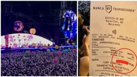 Nu e banc! Câți lei a plătit un bucureștean pentru 2 ape, 2 doze de suc și 2 porții de popcorn la concertul Coldplay