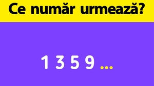 Test IQ exclusiv pentru genii | Ce număr urmează în această serie: 1, 3, 5, 9?