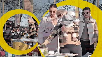 Bunicuța Anca Vlad și-a răsfățat nepotul moștenitor pe marginea lacului. Dinastiile Catena + Opticris, tabloul perfect de familie