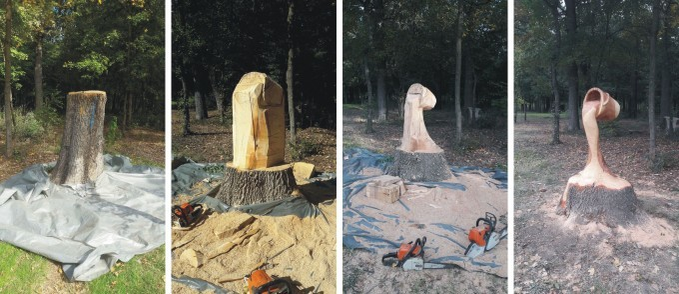 Un craiovean a devenit faimos în lume după ce a transformat copacii putrezi în opere de artă. Minunile lui Gabi Rizea!