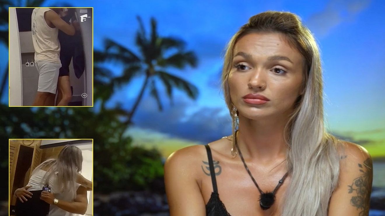 Ella, prinsă cu cioara vopsită la Insula Iubirii 2025! Nu știa că sunt camere în baie atunci când a sărit pe Teo. Cum a încercat să se scoată în fața reporteriței