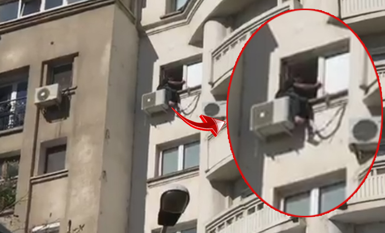 Un bărbat vrea să se arunce de la etajul blocului în care se află sucursala CEC de la Piaţa Alba-Iulia, din Bucureşti