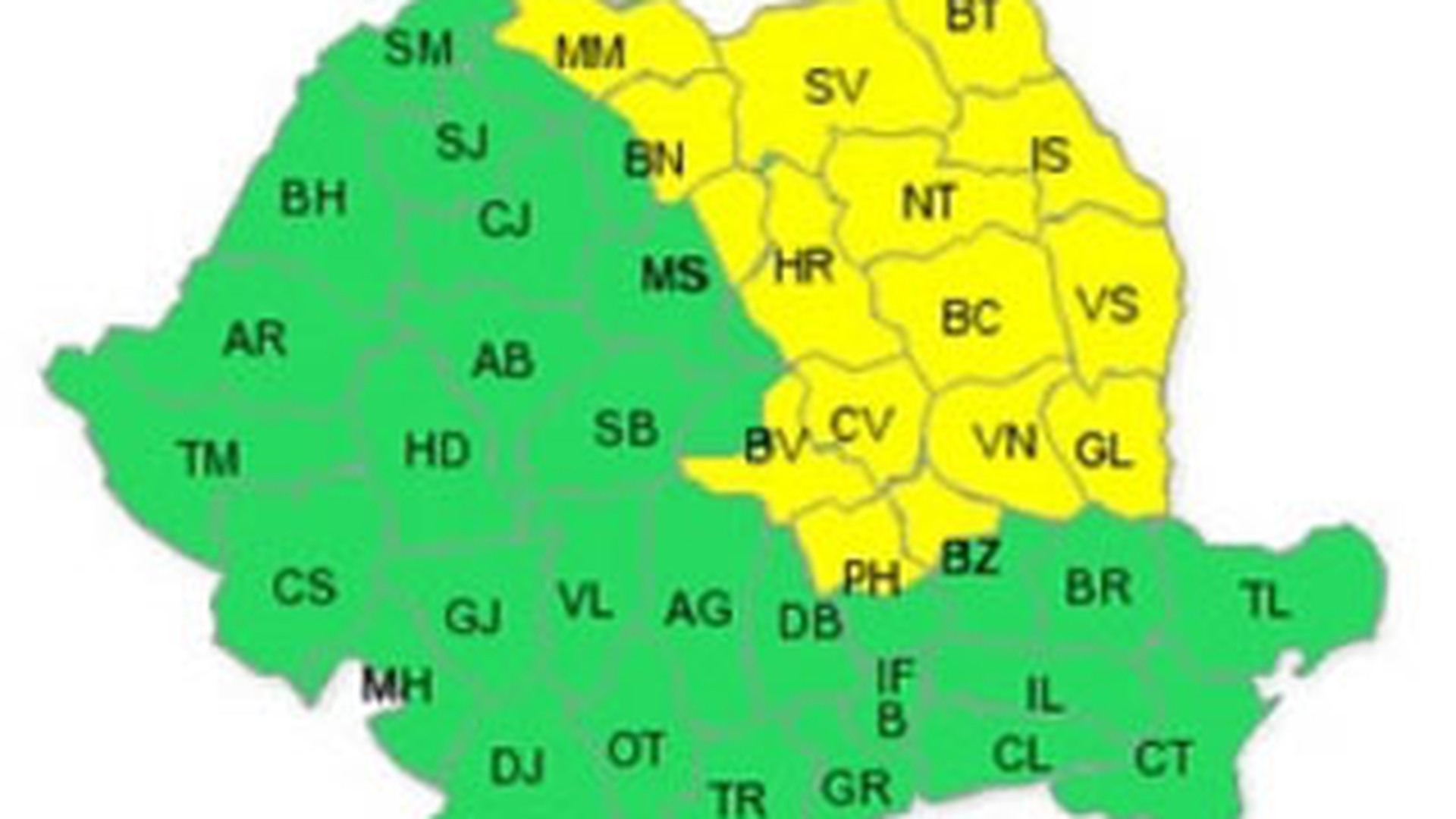 Urgia continua! Cod galben de ploi in Moldova