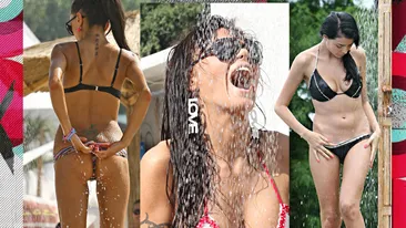 Top 40 de vedete care au fost surprinse când se ating acolo jos ... sub duș! Ce locuri ocupă Anna Lesko, Ramona Olaru sau Lena Preda? 