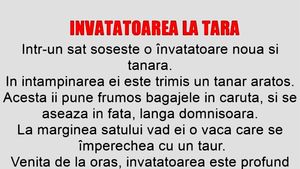 BANCUL ZILEI | Învățătoarea la țară
