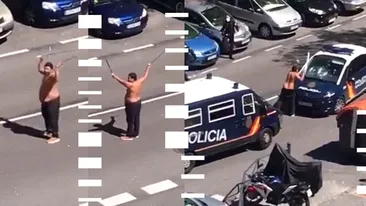 Statul în casă l-a scos din minți pe un spaniol. La bustul gol, înarmat cu săbii, s-a luat la bătaie cu polițiștii. “Era un om normal, foarte respectuos și...”