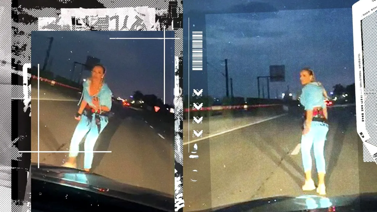 Povestea filmării în care Bianca Drăgușanu  merge pe mijlocul șoselei “Treci în mașină”