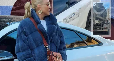 Vica Blochina: „Jumătate de mașină trebuie reparată. Dauna este foarte mare!” Bolidul de lux i-a fost grav avariat, dar nu vrea să-i facă rău vinovatului!