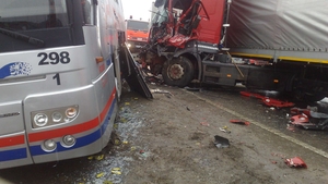 Un mort şi trei răniti în urma unui accident grav pe autostrada A2!