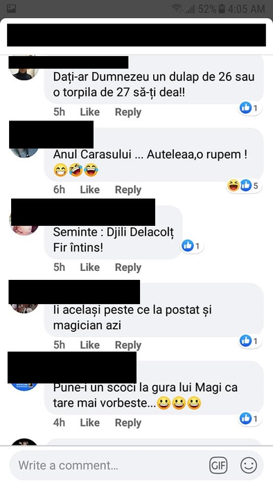 Ironiile au fost la ele acasă pe pagina lui Bobiță din "Las Fierbinți"