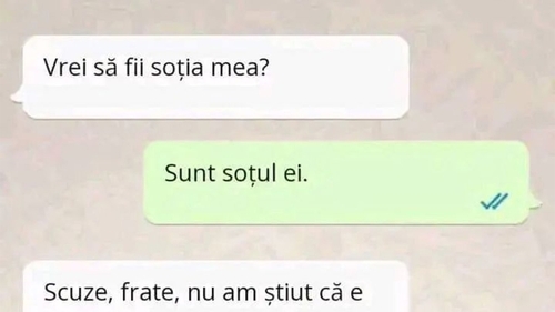 BANC | Cerere în căsătorie pe WhatsApp