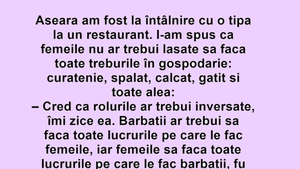 BANC | Aseară am fost la întâlnire cu o tipă, la un restaurant