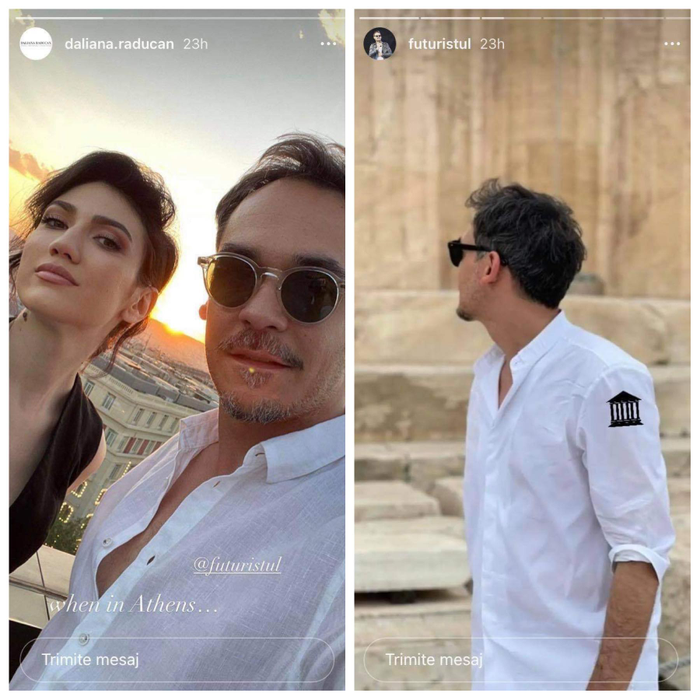 Răzvan Simion și Daliana, în Grecia (sursa FOTO: Instagram)