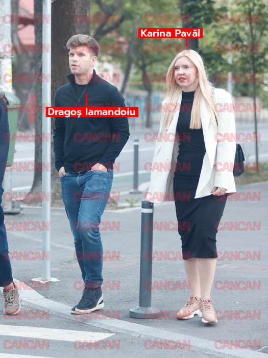 Karina Pavăl și iubitul său, la plimbare prin Floreasca. Foto: CANCAN.RO