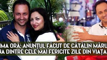 ULTIMA ORA: ANUNTUL FACUT DE CATALIN MARUTA! E una dintre cele mai fericite zile din viata sa!