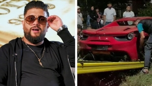 Fratele lui Tzancă Uraganu, implicat într-un accident grav. Miraj Tzunami a făcut praf bolidul de sute de mii