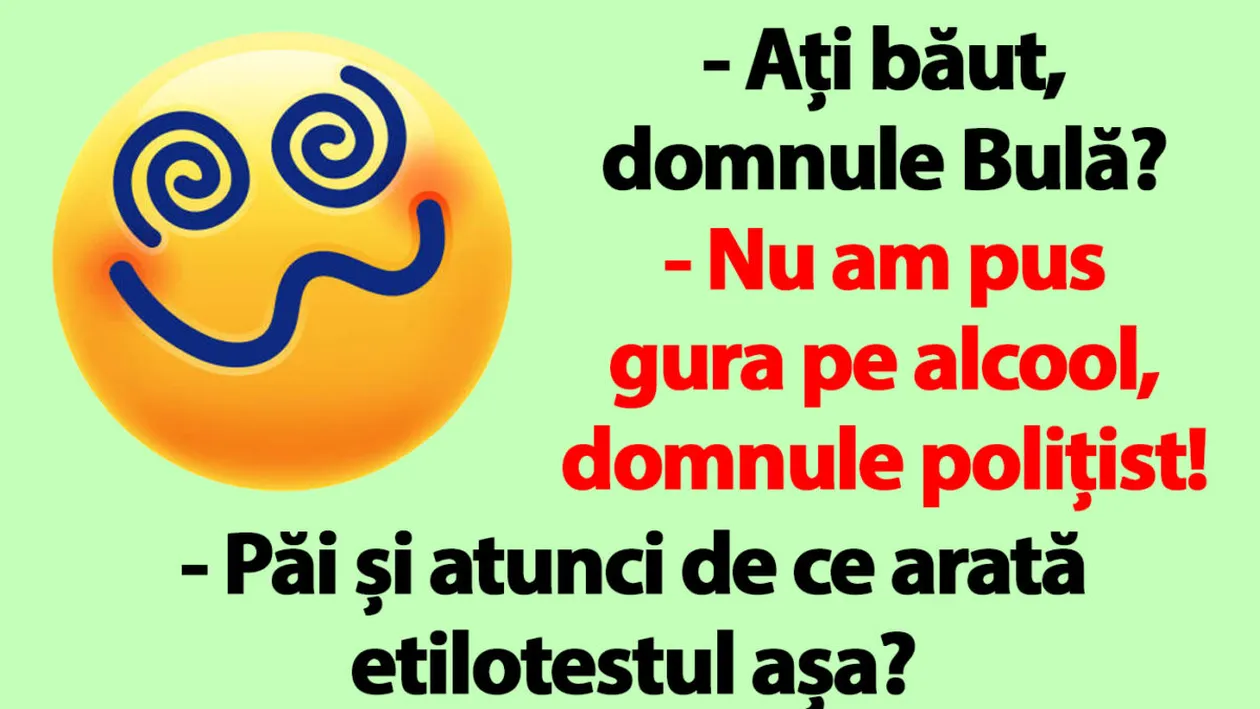 BANC | Ați băut, domnule Bulă?