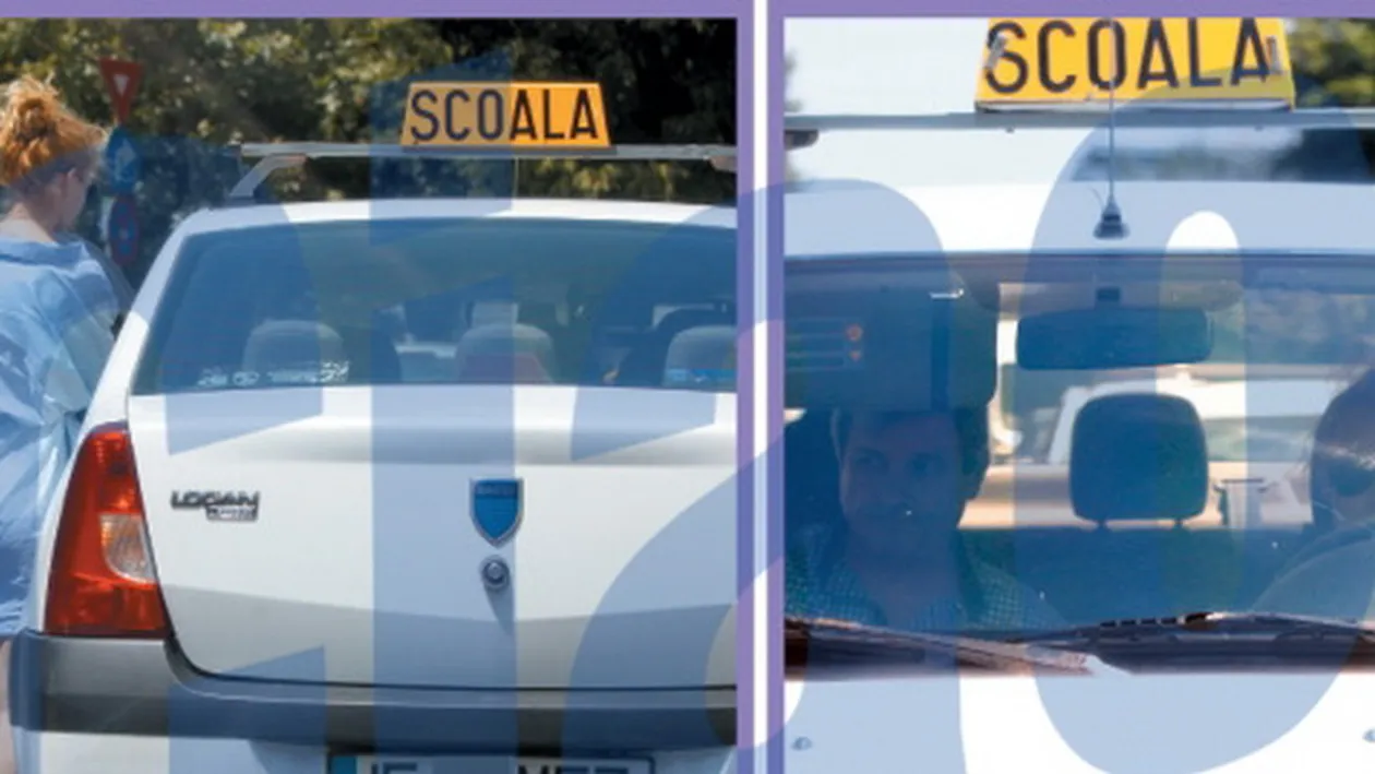 Scolarita Ioana se viseaza soferita! Iubita lui Ducu Ion face scoala auto in minijup!