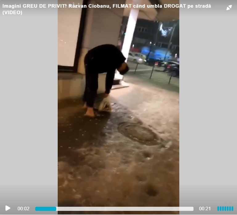 Răzvan Ciobanu, drogat cu zombie pe stradă. Imagini halucinante: “Auzi, ești ok?” VIDEO