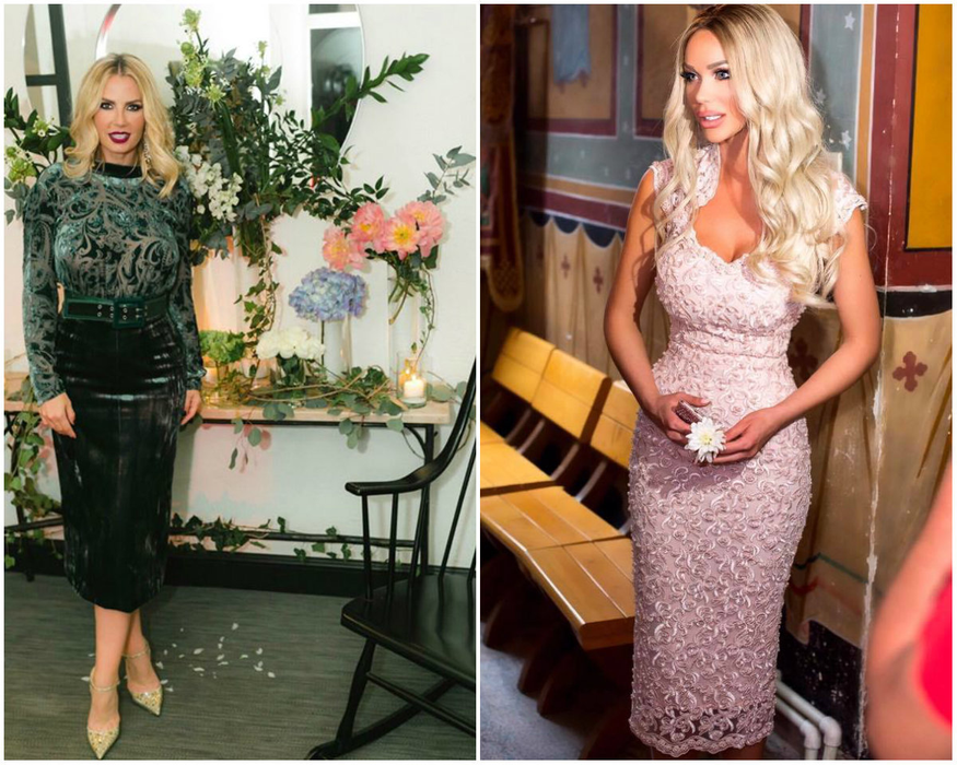 Andreea Bănică vs. Bianca Drăguşanu, în ziua botezului copiilor lor
