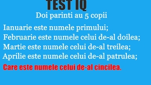 TEST IQ | Care este numele celui de-al cincilea copil? Răspunsul pare simplu, dar nu este
