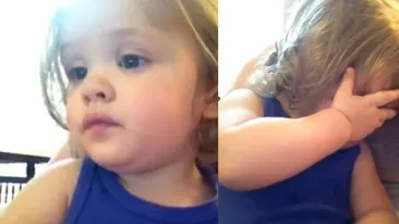 Reactia adorabila a unei fetite care asculta pentru prima data cantecul de nunta al parintilor! Imediat a inceput sa ....