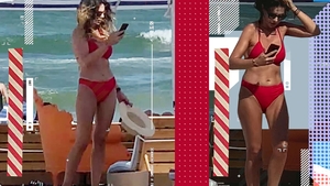 Imagini necenzurate cu fostul iepuraș Playboy, devenit fotograf de ocazie pe plajă