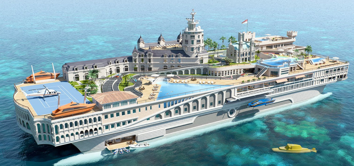 Cele mai scumpe iahturi din lume. Streets of Monaco - 1,1 miliarde de dolari