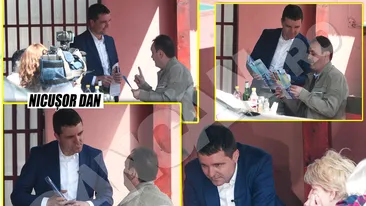 Cascadorii râsului cu un candidat la Primăria Generală. I-a ”terorizat” pe muşteriii de la Cocoşatu!