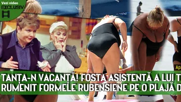 Tanta-n vacanta! Primele imagini cu fosta asistenta a lui Teo la plaja