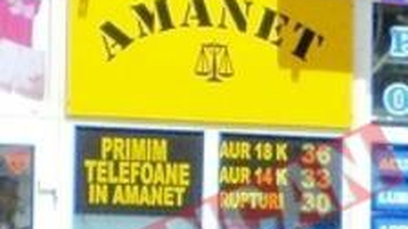 Bani de droguri de la casele de amanet